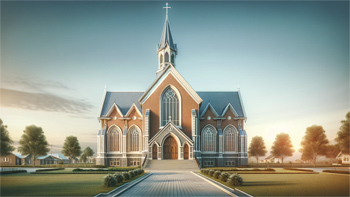 Sanctuary of Serenity: Embracing Faith and Community in Timeless Architecture.