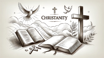 Embracing Faith: A Sketch of Christianity's Timeless Symbols.