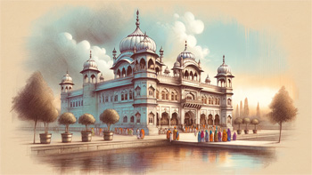 Serene Sanctuary - A Gurdwara, the Spiritual Heart of Sikhism.