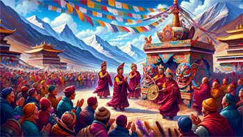 New Beginnings Amidst Ancient Peaks: Celebrating Losar with Joy and Tradition.