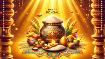 Pongal! Celebrating the harvest with a heart full of gratitude and a pot full of prosperity.