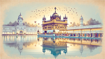 Harmandir Sahib: A Beacon of Sikhism, Reflecting Unity and Devotion.