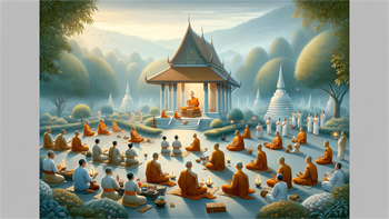 Harmony and Reflection: The Spiritual Calm of Uposatha Day.